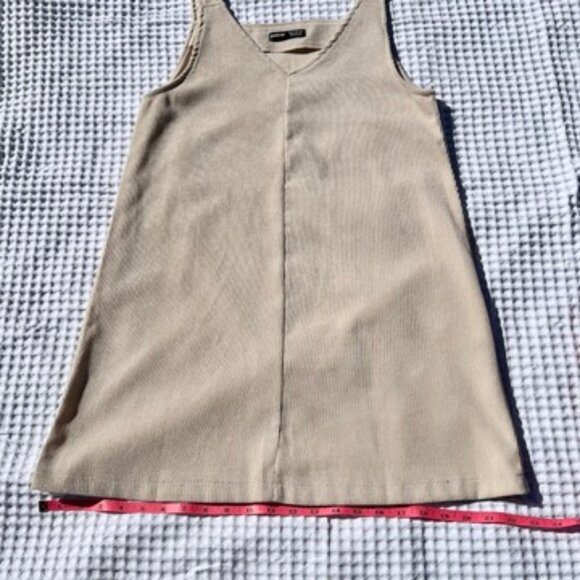 Cream Corduroy Shift Dress - Picture 9 of 10